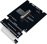 Figure 2. CableEye CB46 tester adaptor board for testing cable with micro-D 100 connector.